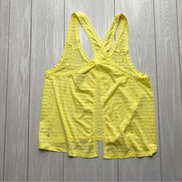 Zyia Women's Lemon Yellow Nimbus Split Back Tank Top Size XL X-Large - Picture 6 of 9